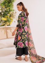Premium Quality 3-Piece Unstitched Printed Embroidered Lawn by Faiza Faisal - Dahlia French Garden - Askani Group
