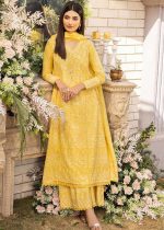 Radiant Elegance Gul Ahmed CK-32004 3-Piece Foil Embroidered Lawn Unstitched Suit with Zari and Sequins Dupatta - Askani Group