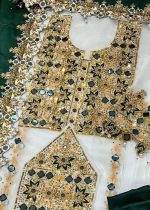 Askani Group Balochi Dress Party Wear 3-Piece Unstitched Premium Embroidered Luxury Chiffon Suit -AGC-BTD-W-044