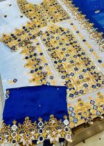 Askani Group Balochi Dress Party Wear 3-Piece Unstitched Premium Embroidered Luxury Chiffon Suit -AGC-BTD-W-045