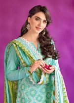 Gul Ahmed Dress Design 3-Piece Embroidered Chunri Lawn Unstitched Suit CL-32202 - Askani Group