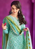 Gul Ahmed Dress Design 3-Piece Embroidered Chunri Lawn Unstitched Suit CL-32202 - Askani Group