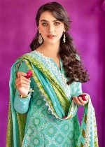 Gul Ahmed Dress Design 3-Piece Embroidered Chunri Lawn Unstitched Suit CL-32202 - Askani Group