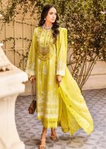 Gul Ahmed Dress Design 3-Piece Embroidered Lawn Unstitched Printed Suit With Embroidered Lawn Dupatta CL-32405 - Askani Group