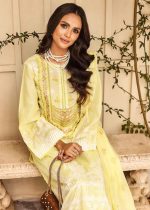 Gul Ahmed Dress Design 3-Piece Embroidered Lawn Unstitched Printed Suit With Embroidered Lawn Dupatta CL-32405 - Askani Group