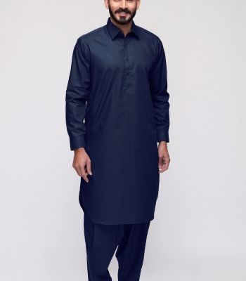 Gul Ahmed Men's Unstitched Suits Sale Navy Blue Unstitched Fabric GUL 90000 F-ULTRA SOFT-NS - Askani Group