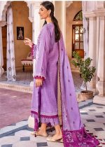 Gul Ahmed Shalwar Kameez Design 3-Piece Embroidered Lawn Unstitched Suit With Embroidered Denting Lawn Dupatta DN-32041 - Askani Group