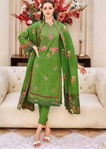 Gul Ahmed Shalwar Kameez Design 3-Piece Embroidered Lawn Unstitched Suit With Embroidered Denting Lawn Dupatta DN-32050 - Askani Group