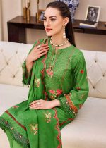 Gul Ahmed Shalwar Kameez Design 3-Piece Embroidered Lawn Unstitched Suit With Embroidered Denting Lawn Dupatta DN-32050 - Askani Group