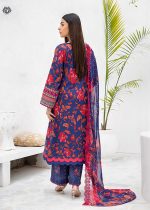 Gulljee Sale 3-Piece Unstitched Luxury Digital Printed Boring Embroidered Lawn with Bamber Chiffon Embroidered Cut-work - GZI2407A1 - Askani Group