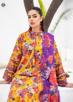 Gulljee Sale 3-Piece Unstitched Luxury Digital Printed Boring Embroidered Lawn with Bamber Chiffon Embroidered Cut-work GZI2407A10 - Askani Group