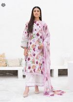 Gulljee Sale 3-Piece Unstitched Luxury Digital Printed Boring Embroidered Lawn with Bamber Chiffon Embroidered Cut-work - GZI2407A2 - Askani Group