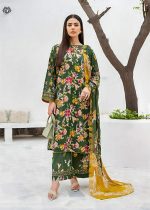 Gulljee Sale 3-Piece Unstitched Luxury Digital Printed Boring Embroidered Lawn with Bamber Chiffon Embroidered Cut-work - GZI2407A3 - Askani Group