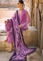 Gul Ahmed UAE 3-Piece Embroidered Chiffon Unstitched Suit with Digital Printed Paper Cotton Dupatta FE-32022 - Askani Group