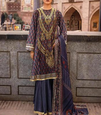 Gul Ahmed Sale 3-Piece Lawn Unstitched Foil Printed Suit CL-32445 B - Askani Group