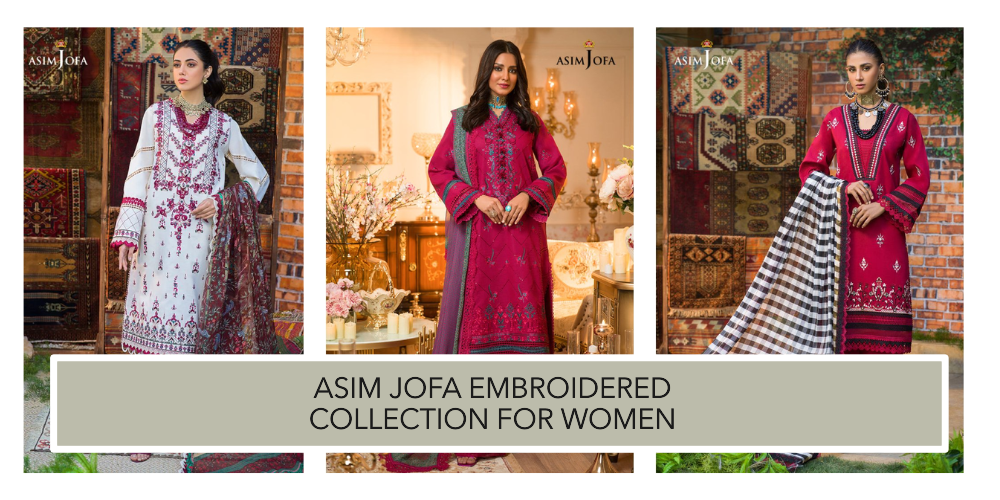 Asim jofa embroidered collection