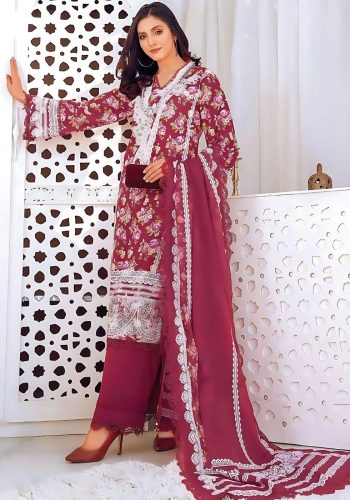 Gul Ahmed New Arrival 3-Piece Lawn Unstitched Digital Lacquer Printed Suit CL-32378 - Askani Group