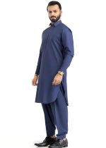 Gul Ahmed Men Collection Bemisaal Royal Blue Premium Fine Wash & Wear Unstitched Fabric Suit - Askani Group