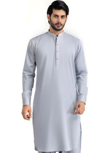 Gul Ahmed Men Collection Silver Grey Ambassador Wash & Wear Unstitched Fabric - Askani Group