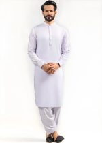 Gul Ahmed for Mens Gul-e-Makhmal White Premium Fine Wash & Wear Unstitched Fabric Suit - Askani Group