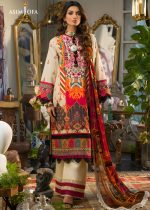 Asim Jofa New Collection 2-Piece Printed Lawn with Embroidered Neckline on Organza Shirt with Printed Chiffon Dupatta – AJPR 22 - Askani Group