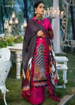 Asim Jofa New Collection 2-Piece Printed Lawn with Embroidered Neckline on Organza Shirt with Printed Tennis Net Dupatta – AJPR-20 - Askani Group