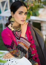 Asim Jofa New Collection 2-Piece Printed Lawn with Embroidered Neckline on Organza Shirt with Printed Tennis Net Dupatta – AJPR-20 - Askani Group