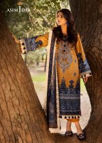 Asim Jofa New Collection 3-Piece Unstitched Luxury Printed Embroidered Lawn Shirt with Digital Printed Chiffon Dupatta AJUBJ-10 - Askani Group