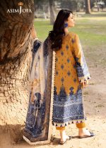 Asim Jofa New Collection 3-Piece Unstitched Luxury Printed Embroidered Lawn Shirt with Digital Printed Chiffon Dupatta AJUBJ-10 - Askani Group
