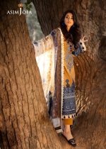 Asim Jofa New Collection 3-Piece Unstitched Luxury Printed Embroidered Lawn Shirt with Digital Printed Chiffon Dupatta AJUBJ-10 - Askani Group