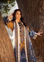 Asim Jofa New Collection 3-Piece Unstitched Luxury Printed Embroidered Lawn Shirt with Digital Printed Chiffon Dupatta AJUBJ-10 - Askani Group