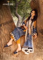 Asim Jofa New Collection 3-Piece Unstitched Luxury Printed Embroidered Lawn Shirt with Digital Printed Chiffon Dupatta AJUBJ-10 - Askani Group