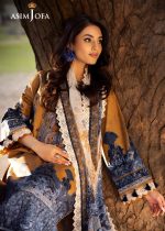 Asim Jofa New Collection 3-Piece Unstitched Luxury Printed Embroidered Lawn Shirt with Digital Printed Chiffon Dupatta AJUBJ-10 - Askani Group