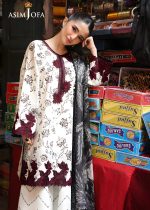 Asim Jofa New Collection 3-Piece Unstitched Luxury Printed Embroidered Lawn Shirt with Digital Printed Silk Dupatta AJUBF-52 - Askani Group