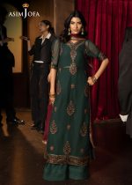 Asim Jofa New Collection Party Wear 3-Piece Unstitched Embroidered Luxury Chiffon Shirt with Embroidered Luxury Chiffon Dupatta AJLFF-02 - Askani Group