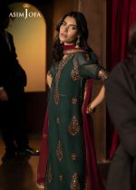 Asim Jofa New Collection Party Wear 3-Piece Unstitched Embroidered Luxury Chiffon Shirt with Embroidered Luxury Chiffon Dupatta AJLFF-02 - Askani Group