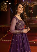Asim Jofa New Collection Party Wear 3-Piece Unstitched Embroidered Net Shirt with Embroidered Net Dupatta AJLFF-01 - Askani Group