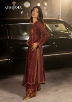 Asim Jofa Pakistani Party Wear Dress 3-Piece Unstitched Embroidered Luxury Silk Shirt with Embroidered Luxury Net Dupatta AJLFF-04 - Askani Group