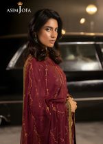 Asim Jofa Pakistani Party Wear Dress 3-Piece Unstitched Embroidered Luxury Silk Shirt with Embroidered Luxury Net Dupatta AJLFF-04 - Askani Group