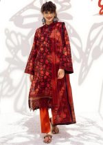 Gul Ahmed 2-Piece Unstitched Lawn Printed Embroidered Shirt with Lawn Dupatta - TL-350 A - Askani Group