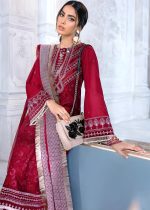 Gul Ahmed Party Suits 3-Piece Unstitched Embroidered Lawn Suit With Embroidered Chiffon Dupatta PM-396 - Askani Group