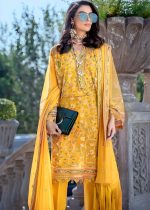 Gul Ahmed Party Wear 3-Piece Unstitched Dyed Net Embroidered Shirt With Embroidered Chiffon Dupatta - SP-17 - Askani Group