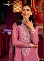 Asim Jofa 3-Piece Unstitched Luxury Embroidered Chiffon Shirt with Luxury Embroidered Chiffon Dupatta AJLFF-07 - Askani Group