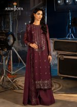 Asim Jofa Wedding Collection 3-Piece Unstitched Luxury Embroidered Chiffon Suit AJLFF-06 - Askani Group