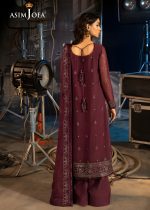 Asim Jofa Wedding Collection 3-Piece Unstitched Luxury Embroidered Chiffon Suit AJLFF-06 - Askani Group