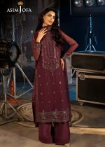 Asim Jofa Wedding Collection 3-Piece Unstitched Luxury Embroidered Chiffon Suit AJLFF-06 - Askani Group