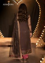 Asim Jofa Fancy Collection 3-Piece Unstitched Luxury Embroidered Javeria Net with Luxury Embroidered Javeria Net Dupatta AJLFF-11 - Askani Group