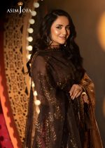 Asim Jofa Fancy Collection 3-Piece Unstitched Luxury Embroidered Javeria Net with Luxury Embroidered Javeria Net Dupatta AJLFF-11 - Askani Group