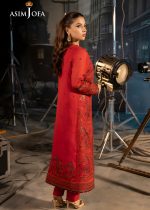 Asim Jofa Fancy Collection 2-Piece Unstitched Luxury Embroidered Paper Cotton with Luxury Silk Trouser AJLFF-12 - Askani Group