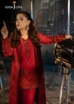 Asim Jofa Fancy Collection 2-Piece Unstitched Luxury Embroidered Paper Cotton with Luxury Silk Trouser AJLFF-12 - Askani Group